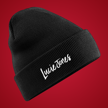 Load image into Gallery viewer, Lucie Jones Cuffed Beanie Hat - Black
